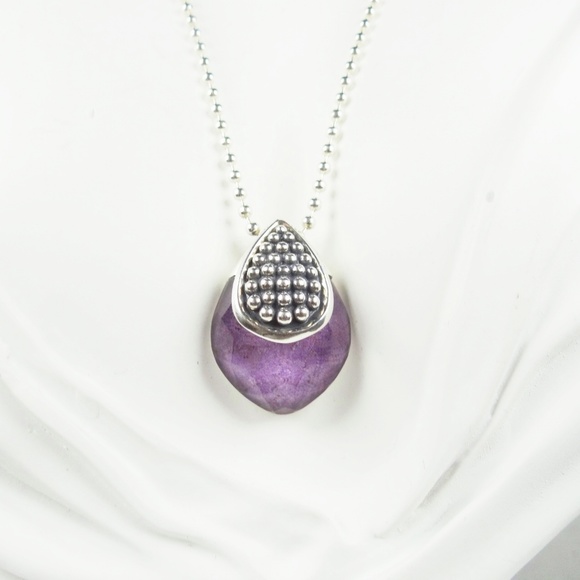 LAGOS Maya Caviar Sterling & Charoite Pendant Necklace - Picture 6 of 10